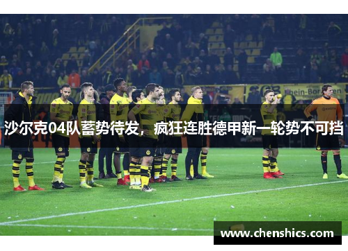 沙尔克04队蓄势待发，疯狂连胜德甲新一轮势不可挡